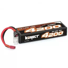 Li - Po 4200mAh 40 c 3S 11.1V hull (Dean) Konect Hobbytech KN-LP3S4200 - 1