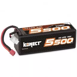 Li-Po 5500mAh 60C 4S 14.8V coqué (Dean) Konect Hobbytech KN-LP4S5500 - 1