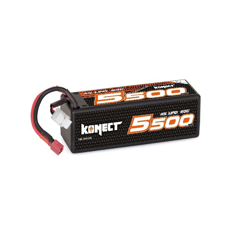 Li - Po 5500mAh 60 c 4S 14.8V hull (Dean) Konect Hobbytech KN-LP4S5500 - 1