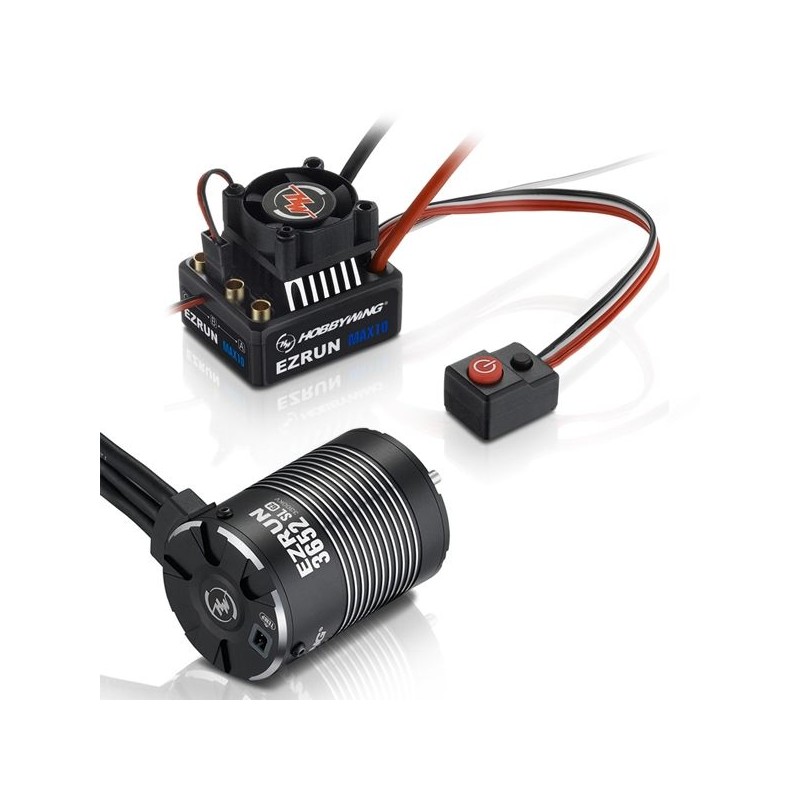 Combo EZRUN MAX10 + engine 3652SL 4000kv G2 1/10 Hobbywing Hobbywing 38010204 - 1