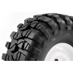 Roues crawler Outback jante Steel Lug blanche 1/10 (2) FTX FTX FTX8172W - 2