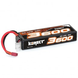 Li - Po 3600mAh 30 c 3S 11.1V hull (Dean) Konect Hobbytech KN-LP3S3600 - 1