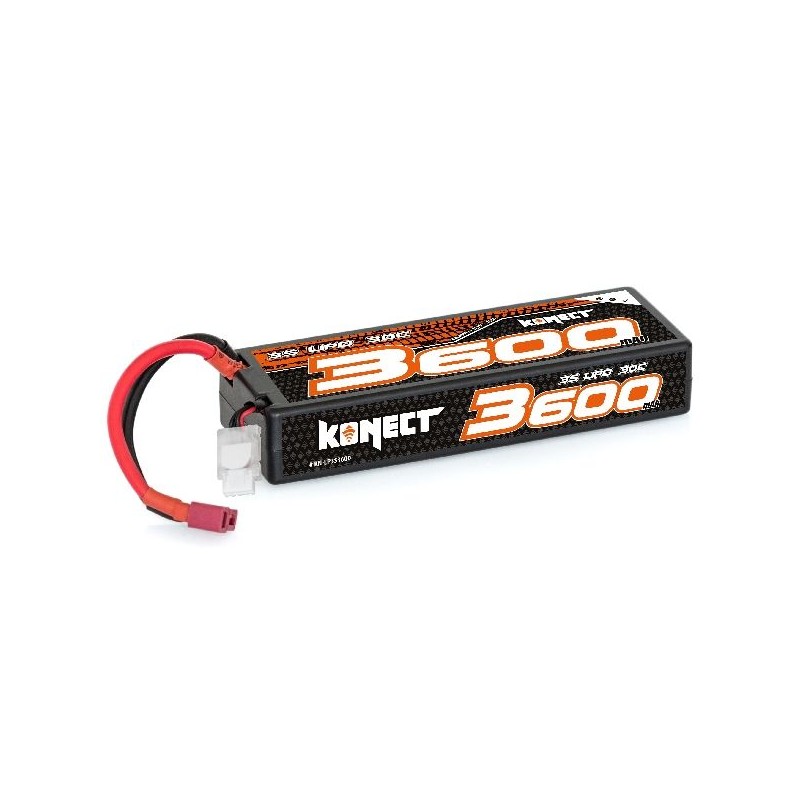 Li-Po 3600mAh 30C 3S 11.1V coqué (Dean) Konect Hobbytech KN-LP3S3600 - 1