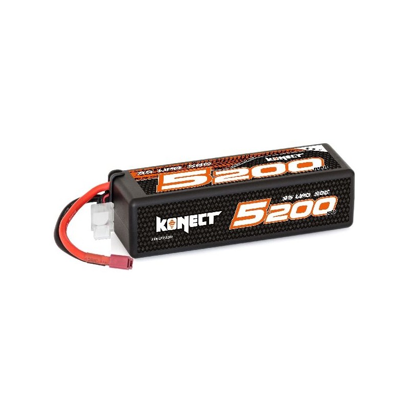 Li - Po 5200mAh 50 c 3S 11.1V hull (Dean) Konect Hobbytech KN-LP3S5200 - 1
