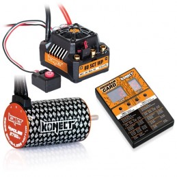 Combo brushless 1/10 ESC 80 SCT + motor 4 p 3660SL 2750KV + card prog. Konect Hobbytech KN-COMBO-C1 - 1