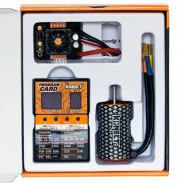 Combo brushless 1/10 ESC 80 SCT + motor 4 p 3660SL 3150KV + card prog. Konect Hobbytech KN-COMBO-C2 - 2