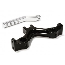 Tow bar with bumper black 43mm Axial SCX-10 Integy support Integy C26278BLACK - 1