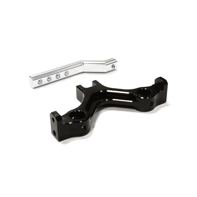 Tow bar with bumper black 43mm Axial SCX-10 Integy support Integy C26278BLACK - 1