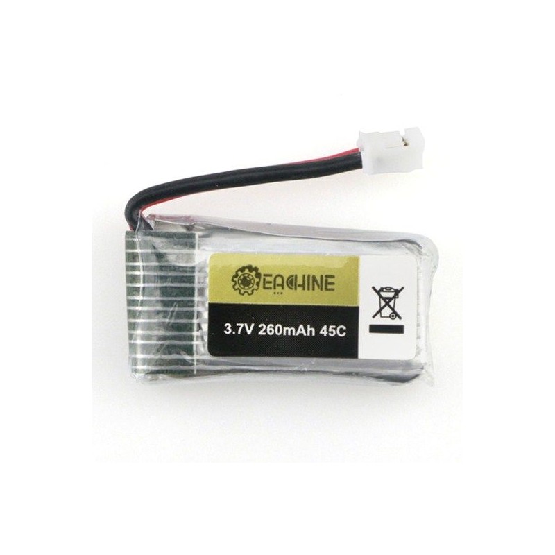 Li-Po 260mAh 1S 3.7V 45C mini prise pour E010 / E013  1205890 - 1