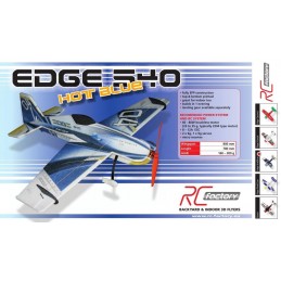 Edge 540 Hot Blue Backyard Series 800mm Kit EPP RC Factory RC Factory B04 - 2
