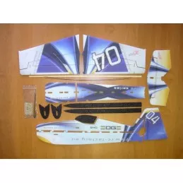 Edge 540 Hot Blue Backyard Series 800mm RC Factory EPP Kit RC Factory B04 - 3