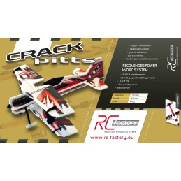 Crack Pitts red Backyard Series 755mm RC Factory EPP Kit RC Factory B11 - 2