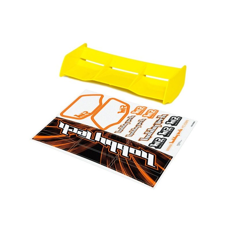 Spoiler buggy Racing yellow HTR 1/8 + stickers HobbyTech Hobbytech HT-501602 - 1