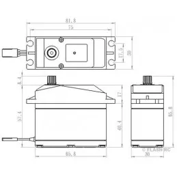 Servo SV - 1254MG low profile Savox Savox SV-1254MG - 2