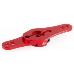 Double red aluminum servo rudder Futaba 25t Robitronic Robitronic R17013R - 1