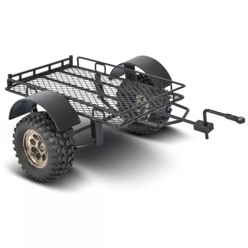 Remorque utilitaire grillagée noire pour Scale Crawler 1/10 Carson Carson 500404107 - 1