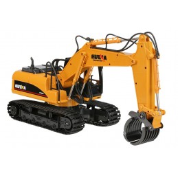 Backhoe with grab metal 1/14 RC 2.4 GHz - HuiNa HuiNa Toys CY1570 - 4