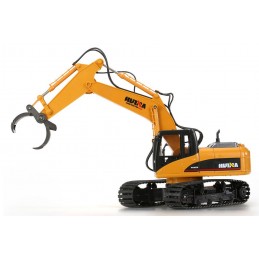 Backhoe with grab metal 1/14 RC 2.4 GHz - HuiNa HuiNa Toys CY1570 - 6