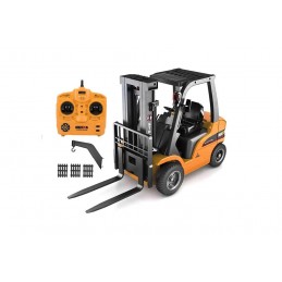 RC forklift with cabin and fork metal 1/10 2.4 GHz - HuiNa HuiNa Toys CY1577 - 3