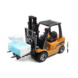 RC forklift with cabin and fork metal 1/10 2.4 GHz - HuiNa HuiNa Toys CY1577 - 5