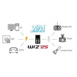 Chargeur rapide Wiz 2S Li-Ion Ni-Mh T2M T2M T1247 - 4