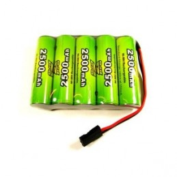 Battery Ni-Mh 2500mAh 6V (JR) A2Pro Rx A2Pro Z03N5255S - 1