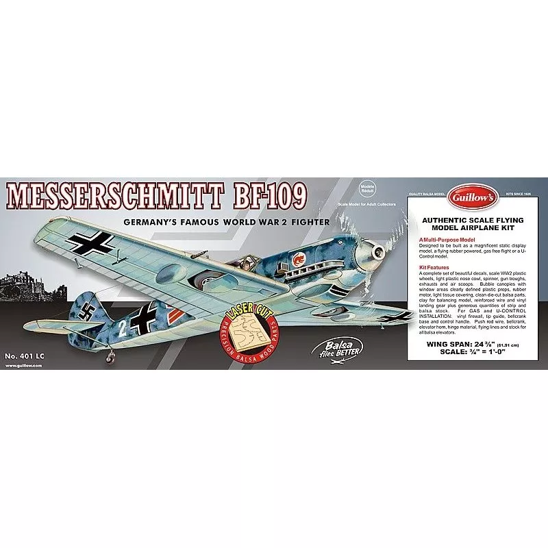 Messerschmitt BF - 109 Guillow's Guillow's S0280401 - 1
