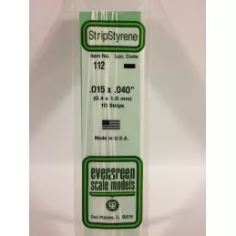 Baguette 0.38x1.00x350mm Ref : 112 - Evergreen Evergreen S1370112 - 1
