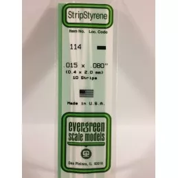 Baguette 0.38x2.0x350mm Ref : 114 - Evergreen Evergreen S1370114 - 1