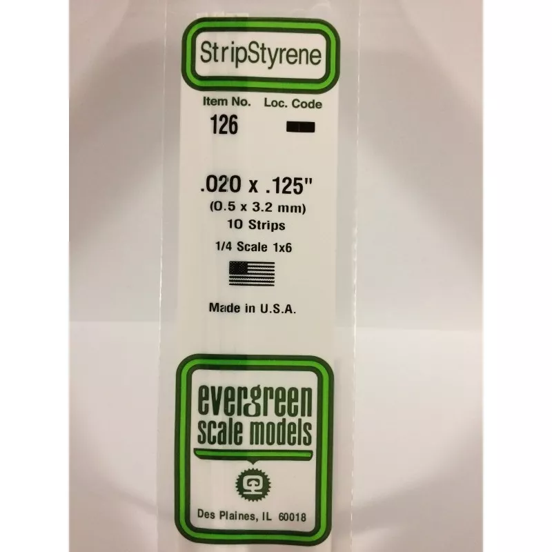 Baguette 0.50x3.2x350mm Ref : 126 - Evergreen Evergreen S1370126 - 1