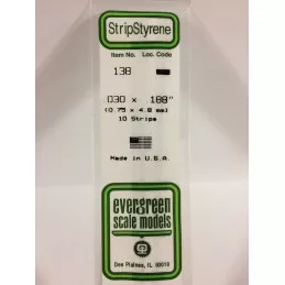 Baguette 0.75x4.8x350mm Ref : 138 - Evergreen Evergreen S1370138 - 1