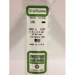Baguette 1.5x3.2x350mm Ref : 156 - Evergreen Evergreen S1370156 - 1