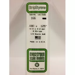 Baguette 2.0x3.2x350mm Ref : 166 - Evergreen Evergreen S1370166 - 1