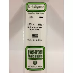 Baguette 3.2x4.8x350mm Ref : 188 - Evergreen Evergreen S1370188 - 1