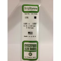 Baguette 4.8x4.8x350mm Ref : 196 - Evergreen Evergreen S1370196 - 1