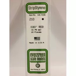 Rond 0.75x350mm Ref : 210 - Evergreen Evergreen S1370210 - 1