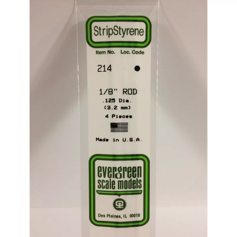 Round 3.2x350mm Ref: 214 - Evergreen Evergreen S1370214 - 1