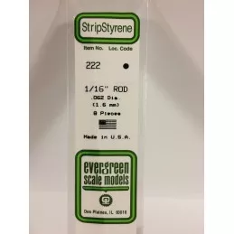 Round 1.6x350mm Ref: 222 - Evergreen Evergreen S1370222 - 1