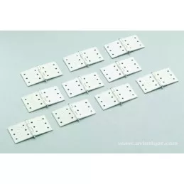 Hinges nylon axle metal large (10) GForce GForce GF-2150-002 - 1