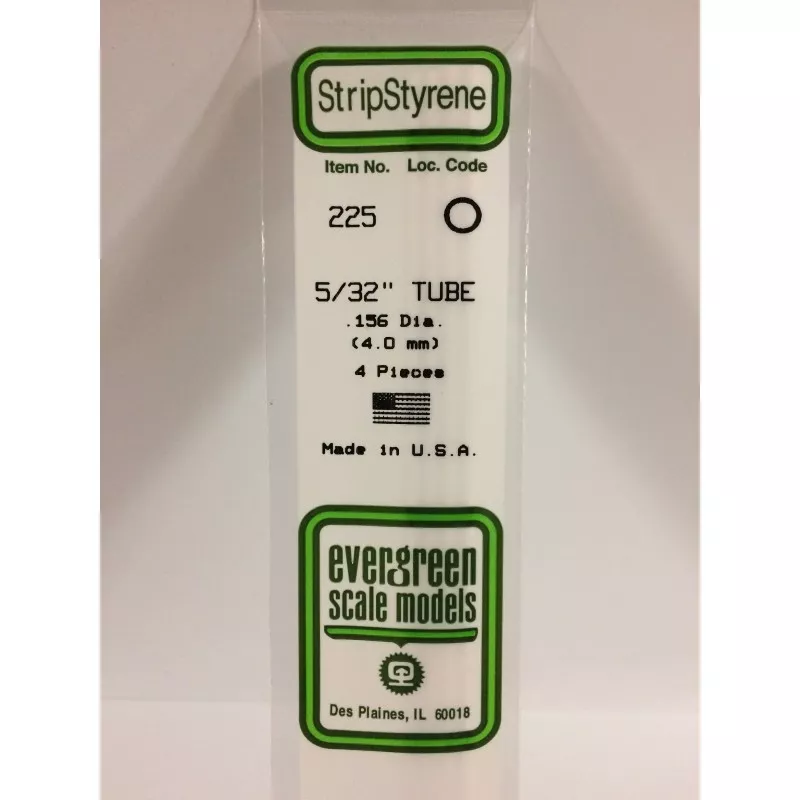 Tube round 4.0x350mm Ref: 225 - Evergreen Evergreen S1370225 - 1