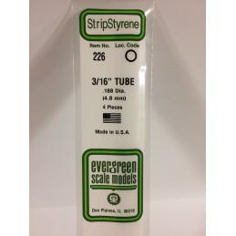Tube round 4.8x350mm Ref: 226 - Evergreen Evergreen S1370226 - 1