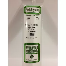 Tube round 7.1x350mm Ref: 229 - Evergreen Evergreen S1370229 - 1