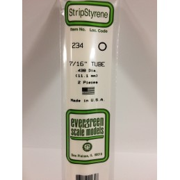 Tube round 11.1x350mm Ref: 234 - Evergreen Evergreen S1370234 - 1