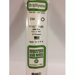 Tube round 11.1x350mm Ref: 234 - Evergreen Evergreen S1370234 - 1