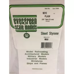 White plate smooth 0.38x150x300mm Ref: 9015 - Evergreen Evergreen S1379015 - 1