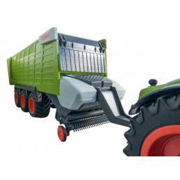 Tracteur Claas Axion 870 + remorque autochargeuse 3 essieux 1/16 RTR Siva 50360 - 13