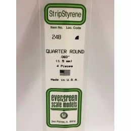 Quarter round 1.5x350mm Ref: 248 - Evergreen Evergreen S1370248 - 1