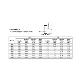 Profiled U 1.5x350mm Ref: 261 - Evergreen Evergreen S1370261 - 3