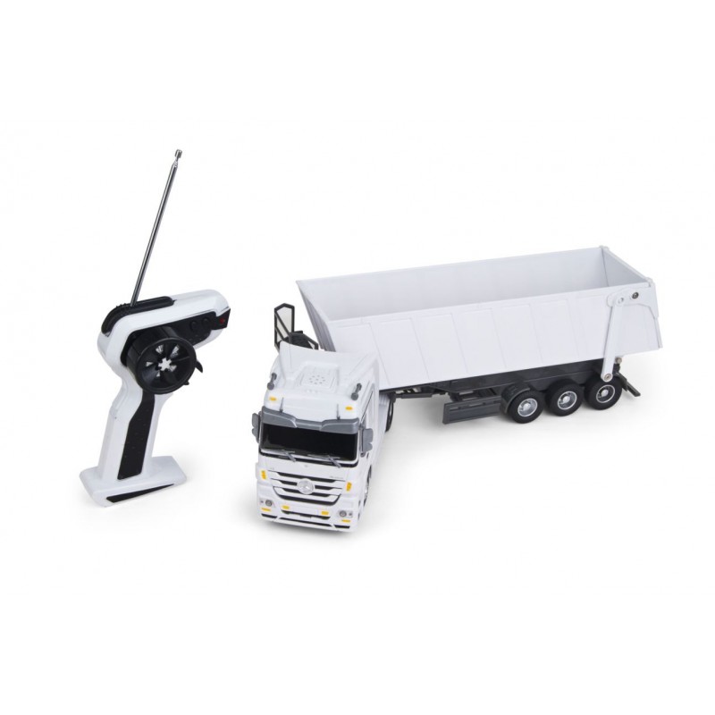 Camion Mercedes Benz Actros + Benne blanc 1/32 Siva SV-50091 - 1
