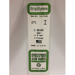 Profile I 1.5x350mm Ref: 271 - Evergreen Evergreen S1370271 - 1